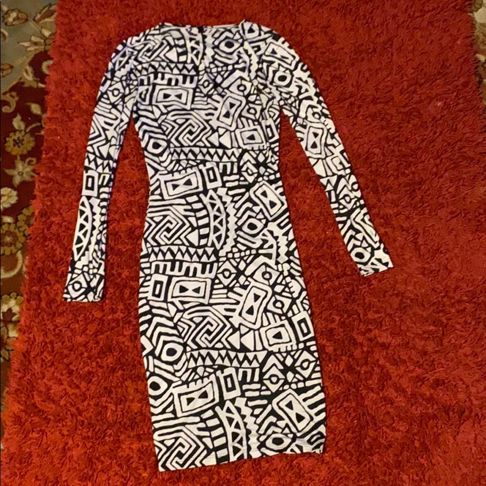 Aztec Print Bodycon Dress